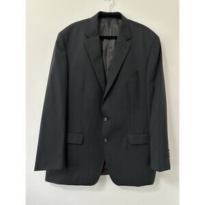 Ralph Ralph Lauren Dark Navy Pinstripe Suit Blazer 48L Men's 100% Wool‎